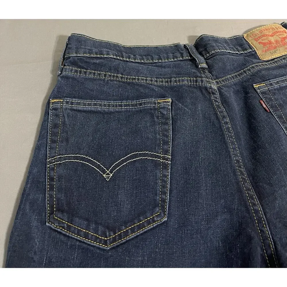 Levi’s 514 Straight Jeans W33 L34 Dark Wash Excellent Condition